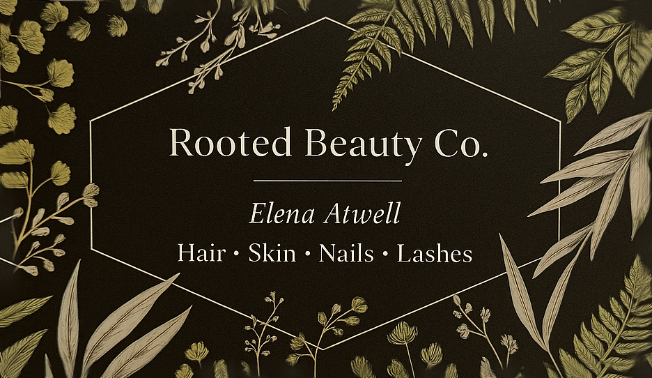 Rooted Beauty Co. business card